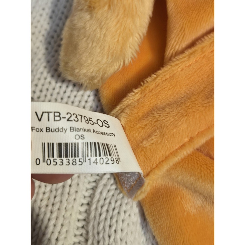 Vermont Teddy Bear Fox Buddy Blanket Lovey Security Blanket Orange Satin VTB - Picture 5 of 14
